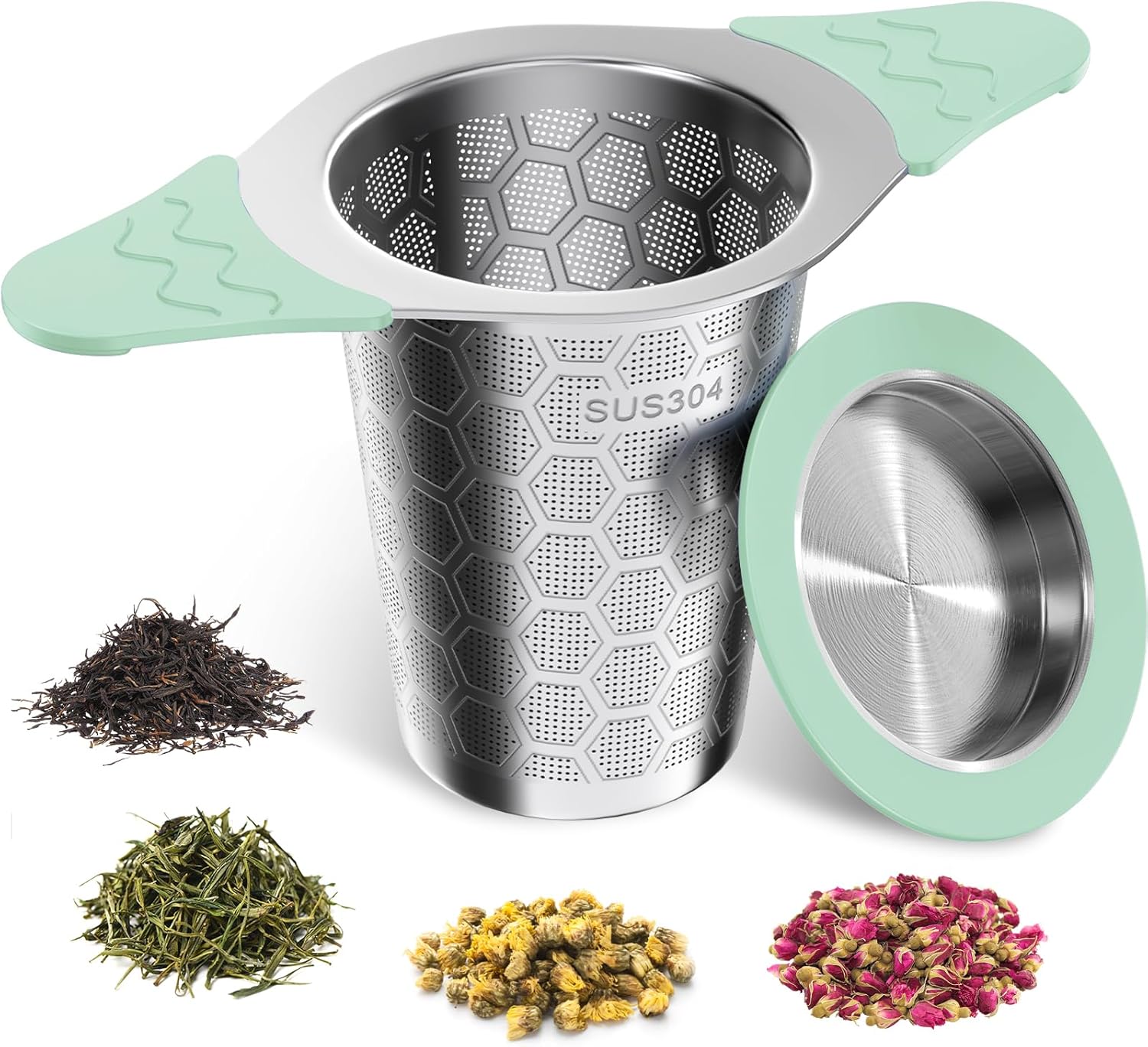 Infuseur à thé vert en acier inoxydable avec poignée Vendos85 - Mathon