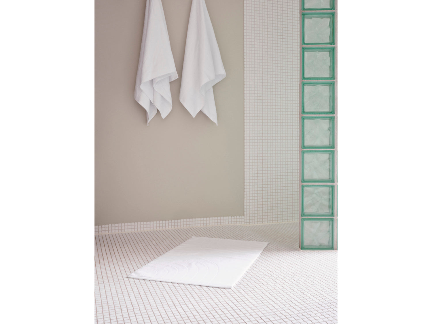 Tapis de bain Time en 100% coton/1200 g Blanc Zone Denmark - Mathon - 2