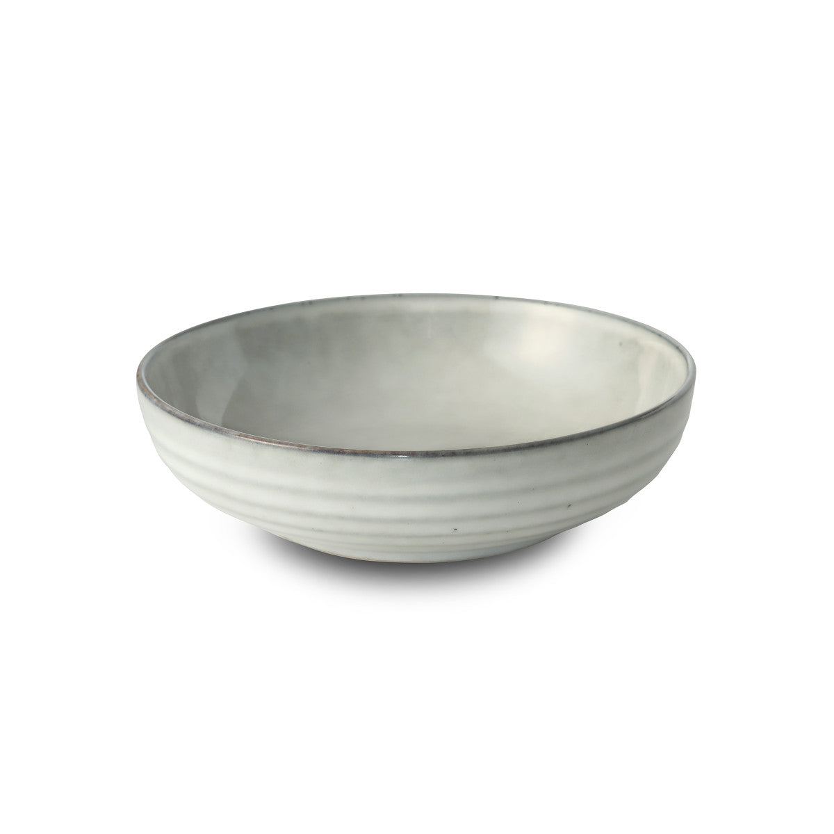 Flow Gris clair - Assiette salade et pâtes 18 cm (lot de 6) Médard de Noblat - Mathon - 1