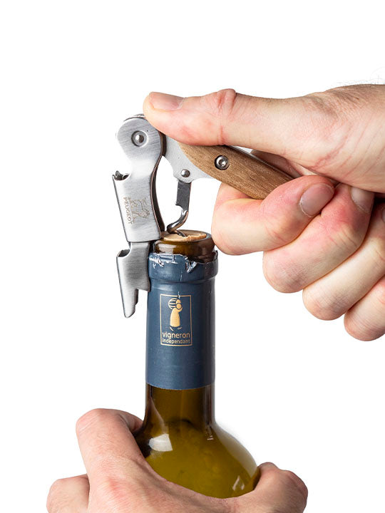 Malbec Tire-bouchon sommelier à double levier, noyer, 13cm - 5in,Tire-bouchon sommelier à double levier, noyer, 13cm - 5in Peugeot - Mathon - 3