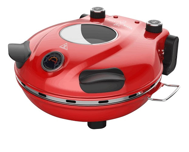 Four à Pizza électrique 420 ℃ 1200W rouge Vendos85 - Mathon