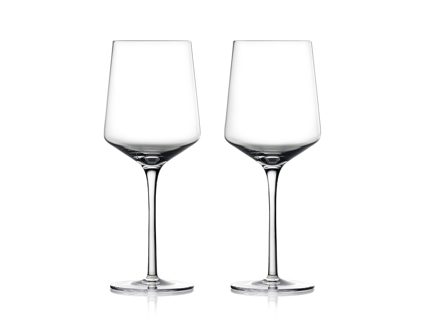 Set de 2 verres à vin rouge ROCKS 40cl en cristal sans plomb Transparent Zone Denmark - Mathon - 1
