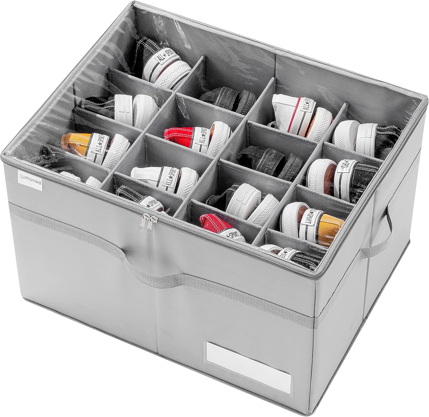 Organisateur de Chaussures pour le Placard, Convient à 16 Paires gris Vendos85 - Mathon