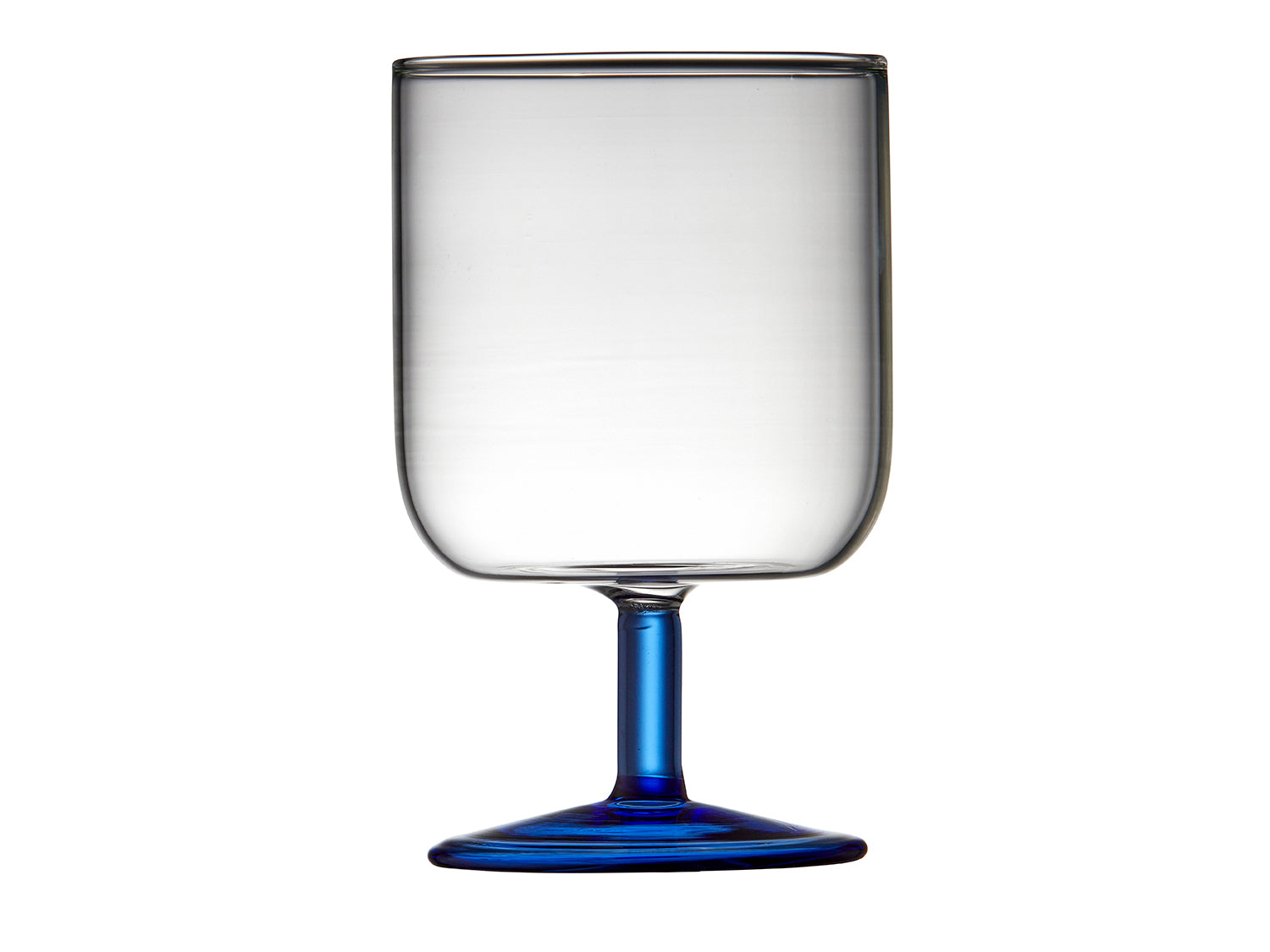 Set de 2 verres à vin TORINO Transparent/Bleu Lyngby Glas - Mathon - 4