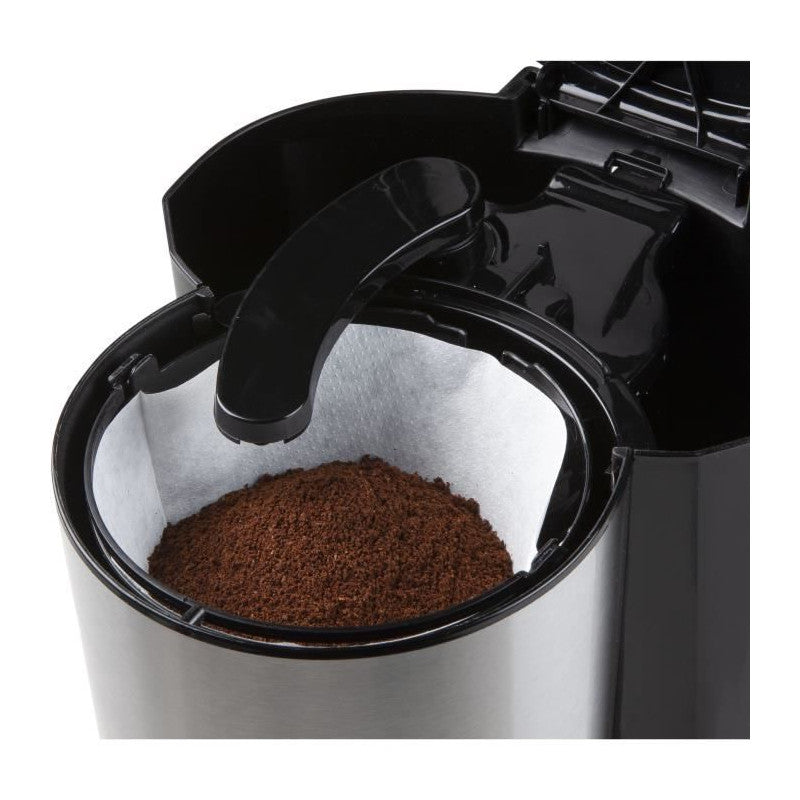 Cafetiere Filtre - Domo - Do708k - 1000 W - 1,5 L - 12 Tasses - Ecran Lcd - Minuteur 24 H - Noir Et Acier Inoxydable Domo - Mathon - 2
