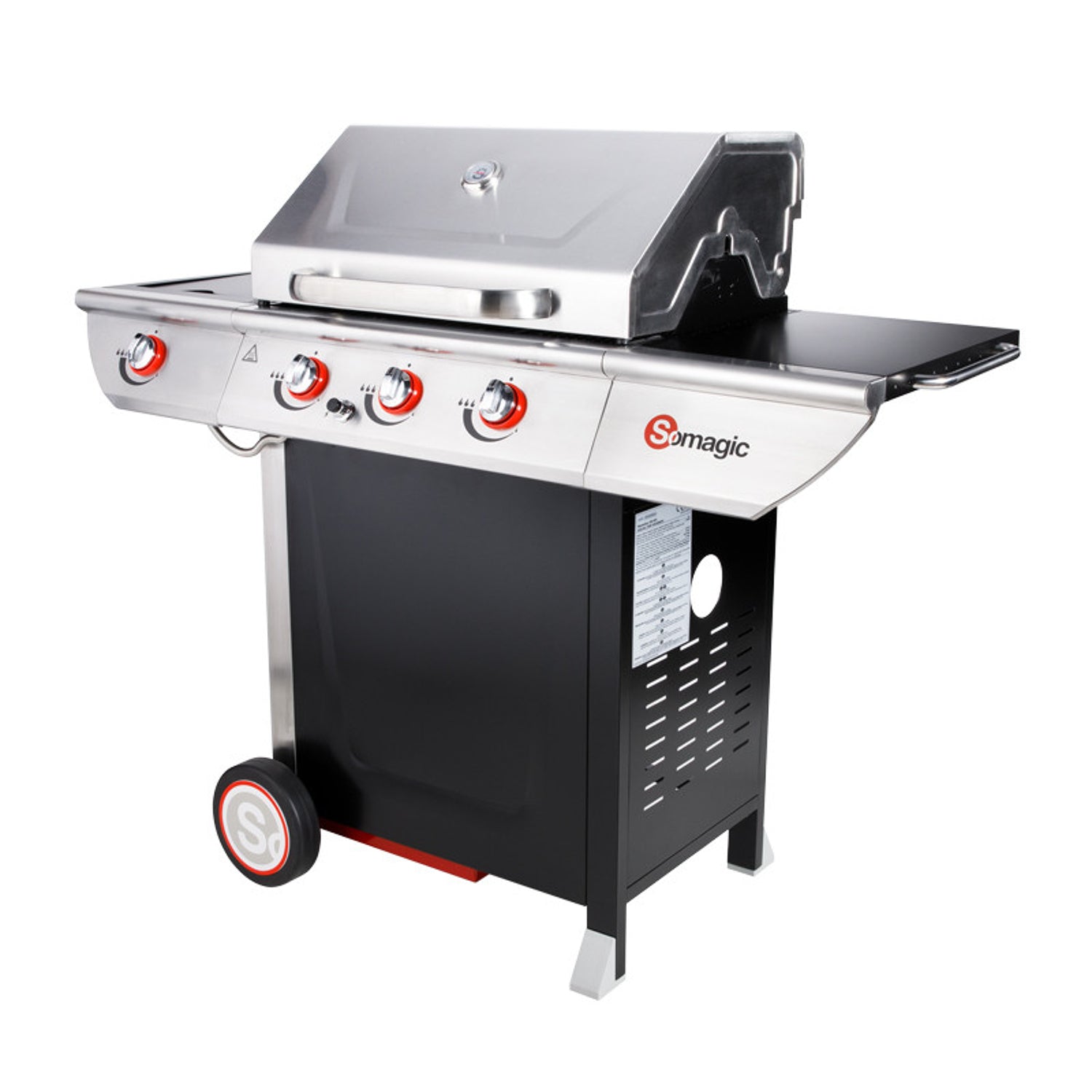 MANHATTAN 350GPI barbecue à gaz - 3 brûleurs 10.5kW + plaque chauffante Somagic - Mathon - 3