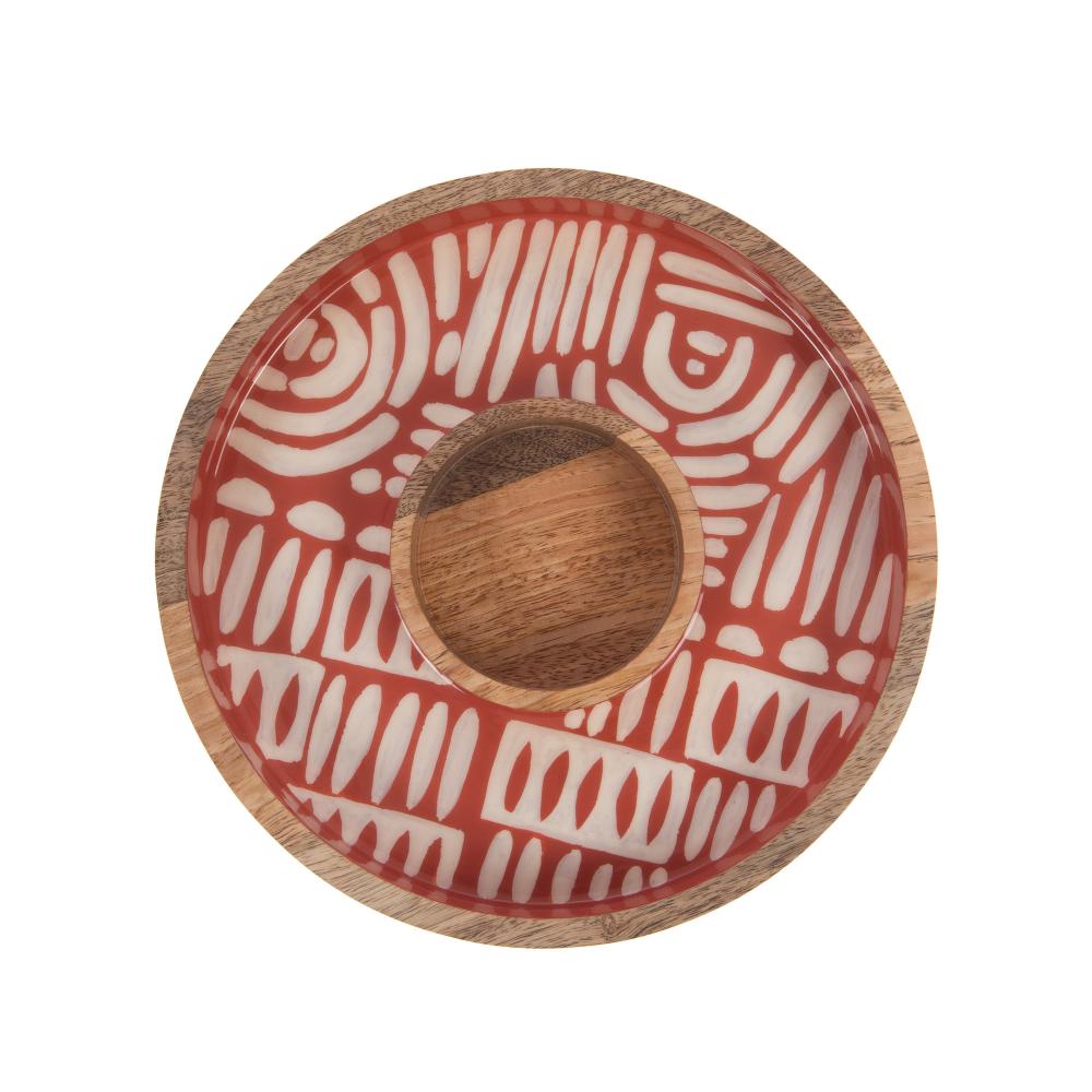 Plat apéritif rond Abel 25 cm Amadeus - Mathon - 2