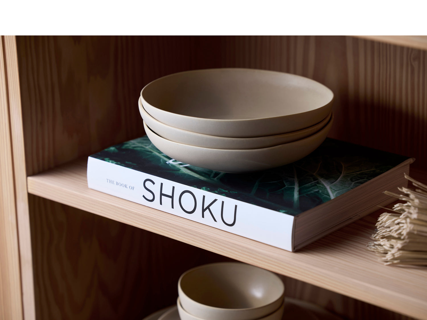 Bol UMAMI 23cm en grès émaillé Beige doux Villa Collection - Mathon - 6