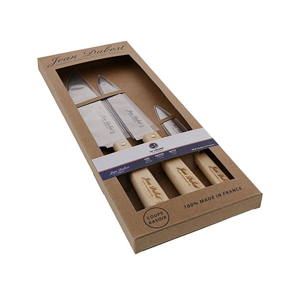 Set 3 couteaux à la française office, cuisine et chef Jean Dubost - Mathon - 1