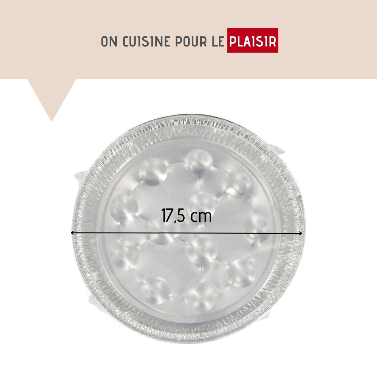 Lot de 10 plats à escargots en aluminium 17,5 cm Fackelmann - Mathon - 4