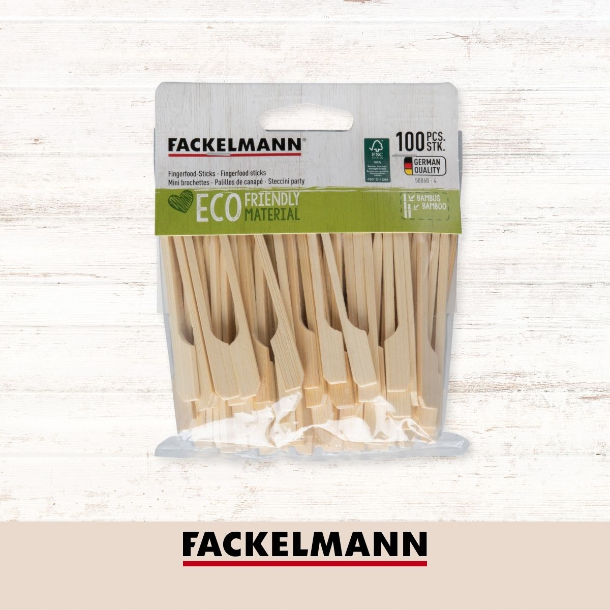 Lot de 100 piques en bois 9 cm  Basic Fackelmann - Mathon - 8