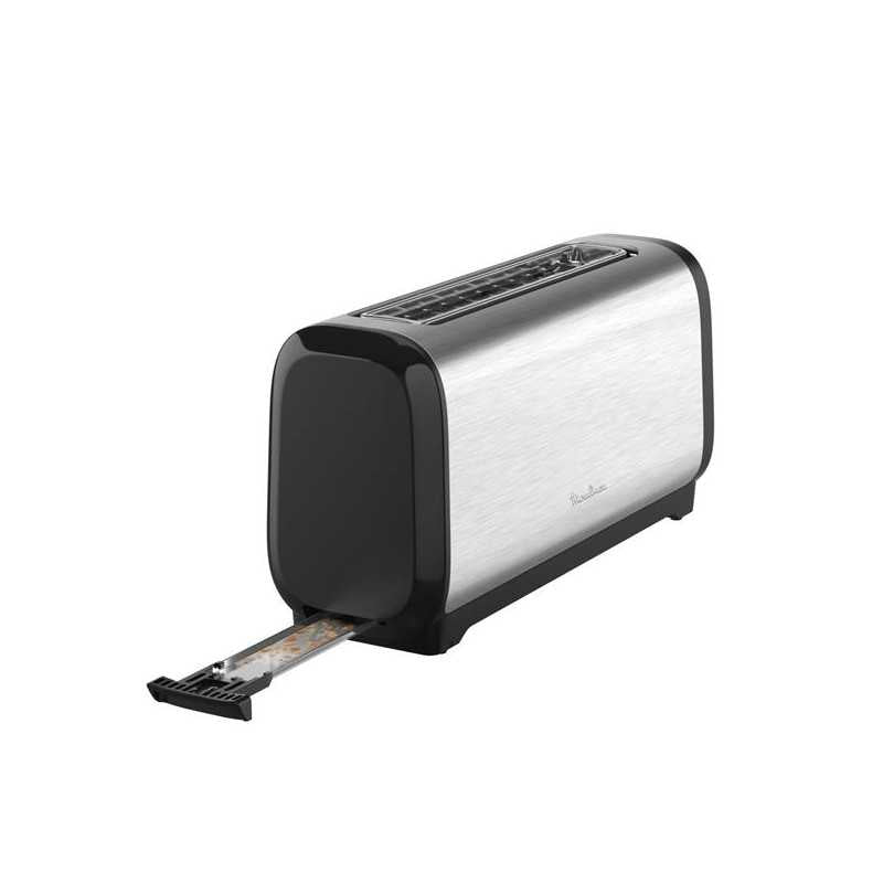 Grille Pain Subito 1300w Chauffe Rapide Inox Noir   - Ls5s0de0 Moulinex - Mathon - 2