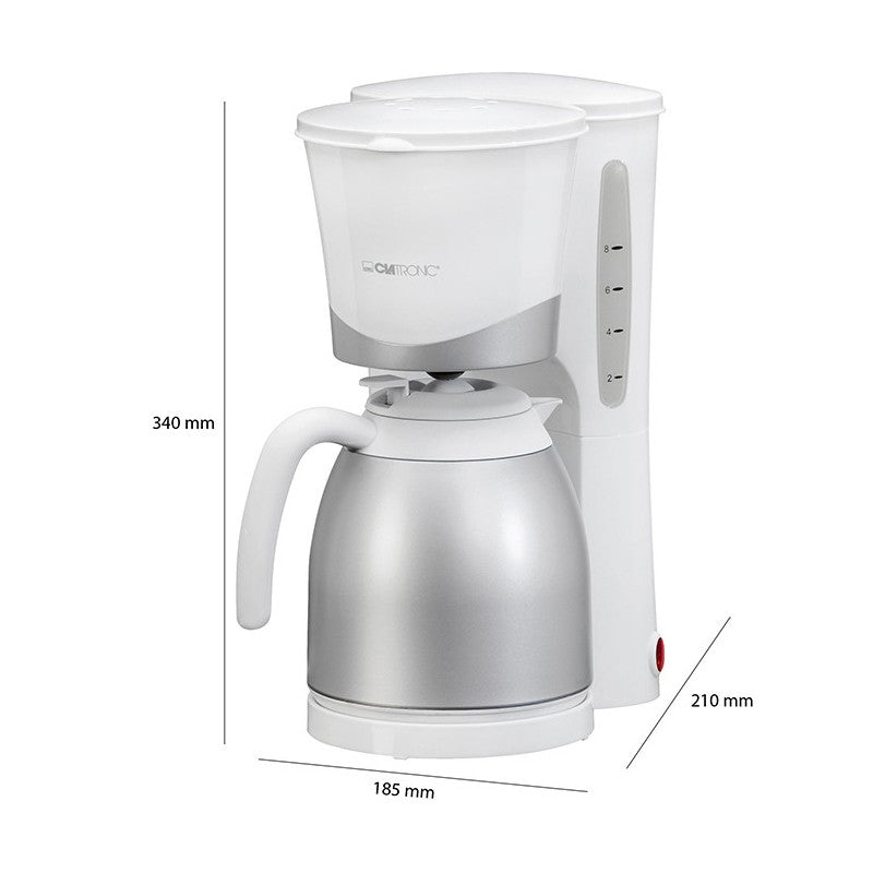 Cafetière thermos 8-10 tasses 1L Clatronic KA 3327 Blanc Clatronic - Mathon - 5