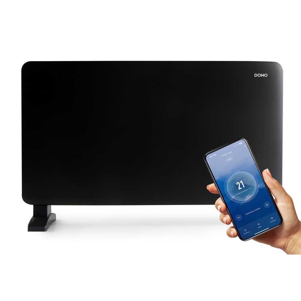 Convecteur De Chauffage Avec Wifi 2000w Noir Domo Do7355ch Domo - Mathon - 1