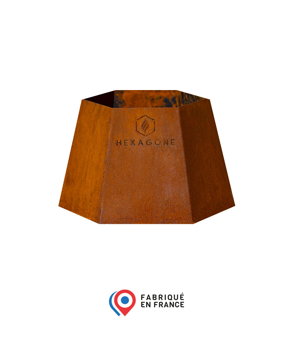 Pied bas Corten | 105 Hexagone - Mathon - 1