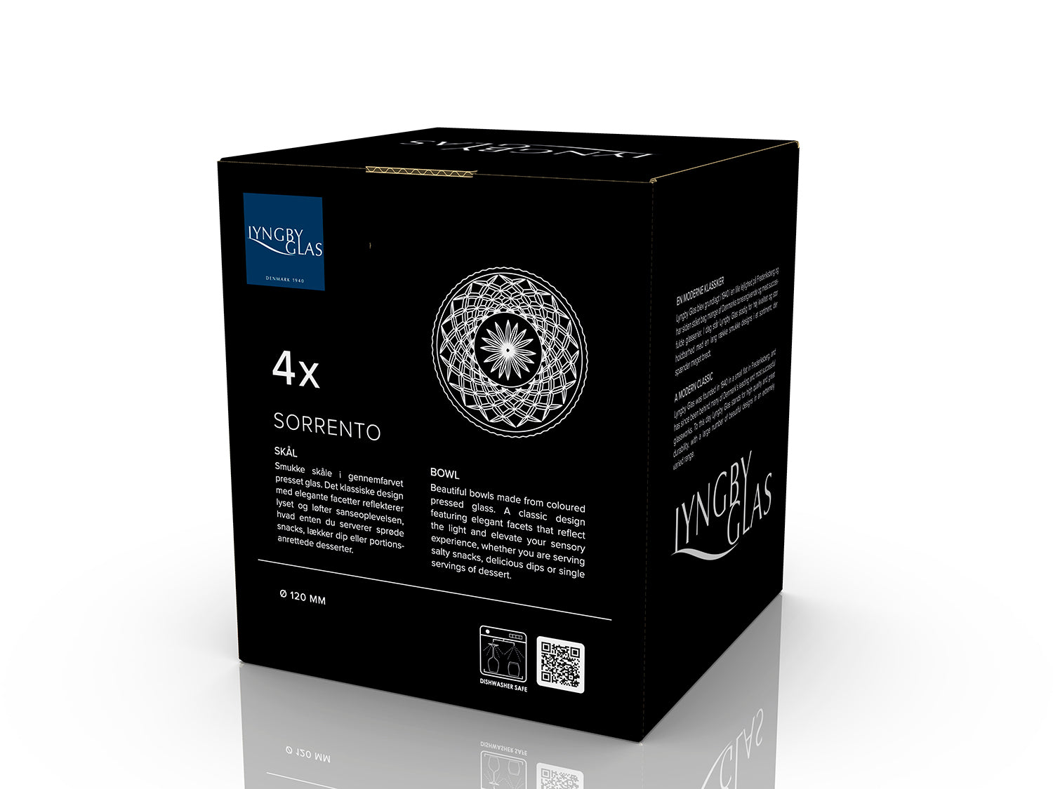 Bol SORRENTO 12cm en verre Ambre Lyngby Glas - Mathon - 5