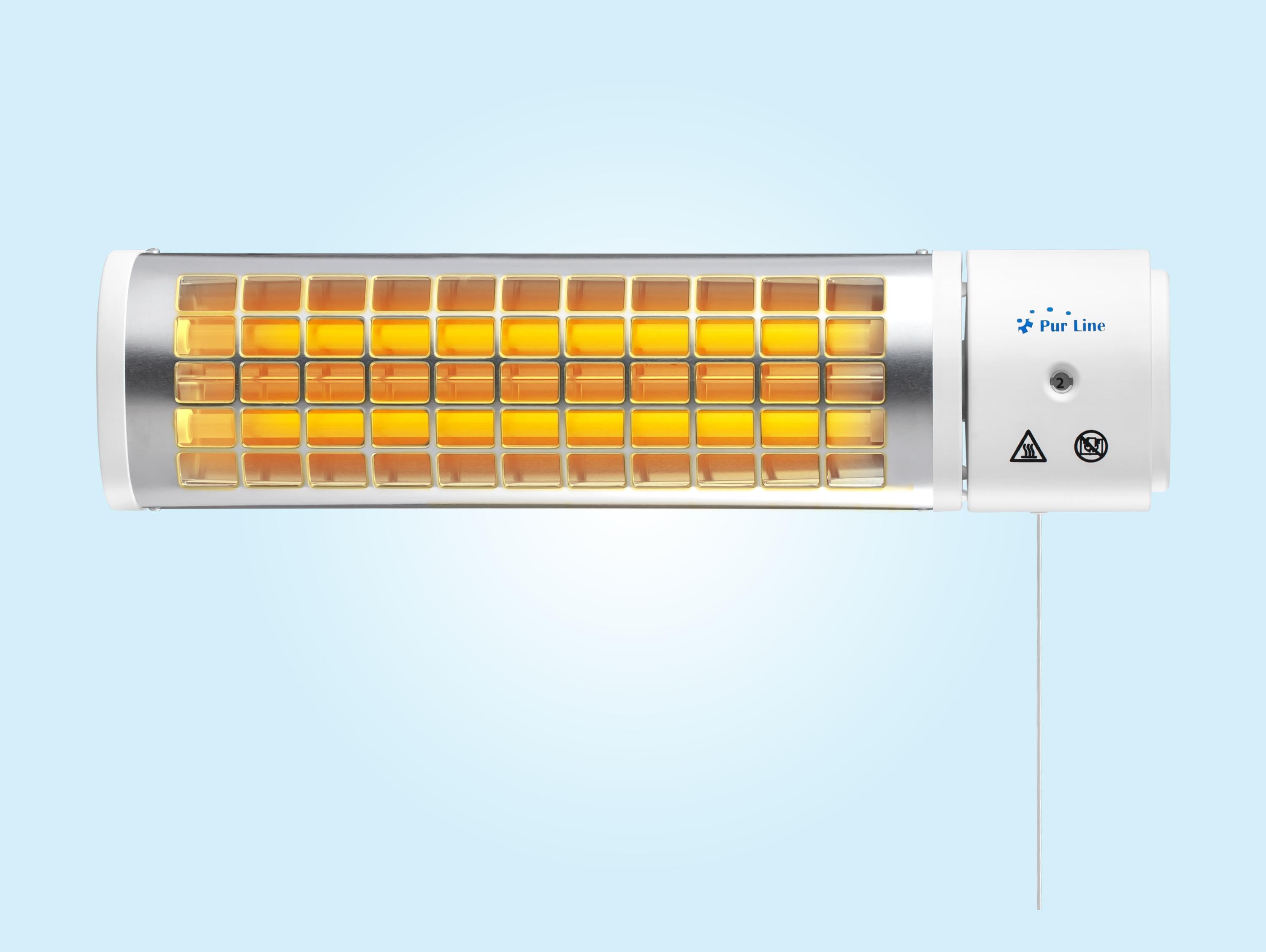 Chauffage halogène 1200W pour salle de bain Purline - Mathon - 6