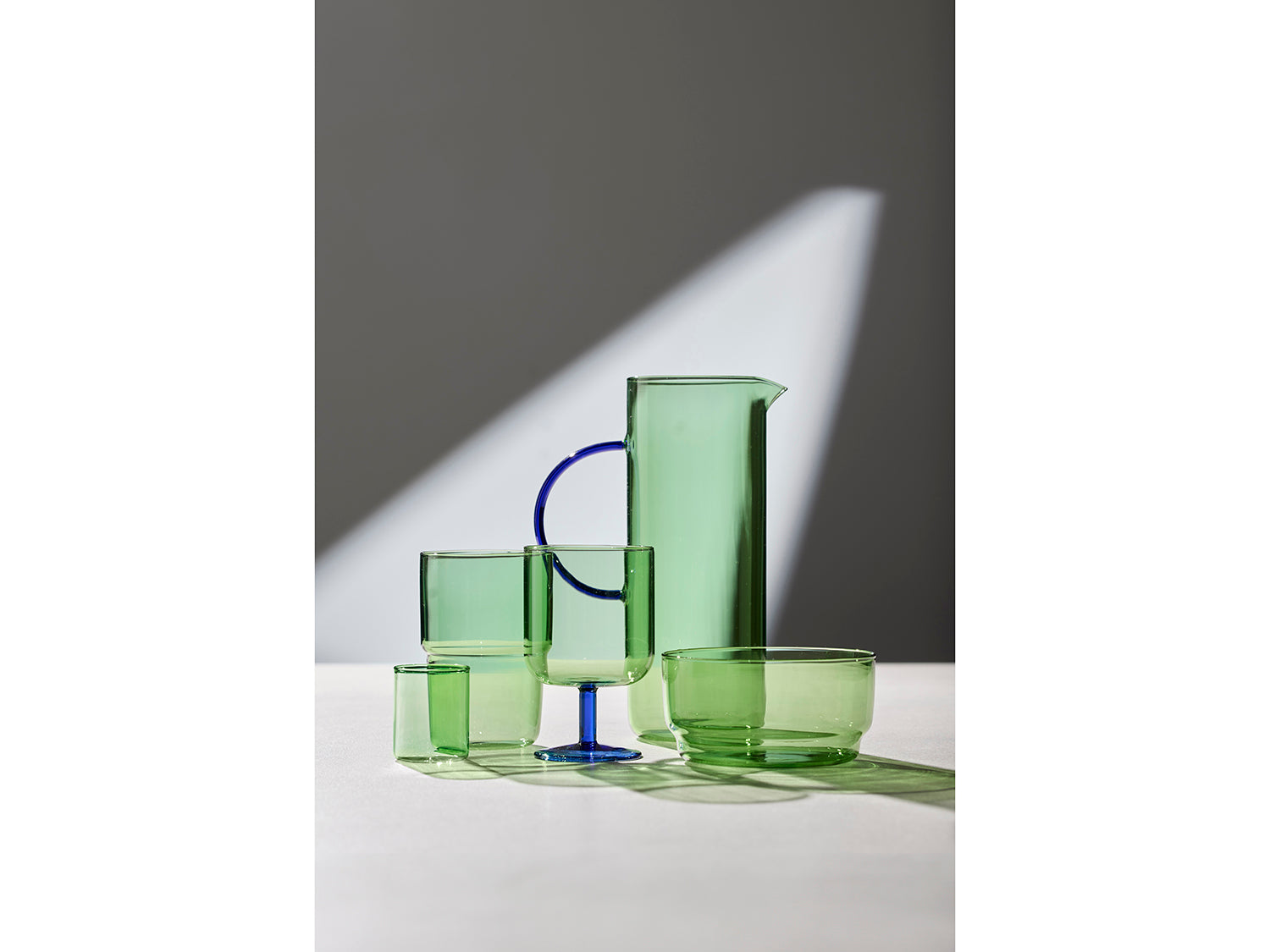 Set de 2 verres à vin TORINO Vert/Bleu Lyngby Glas - Mathon - 8