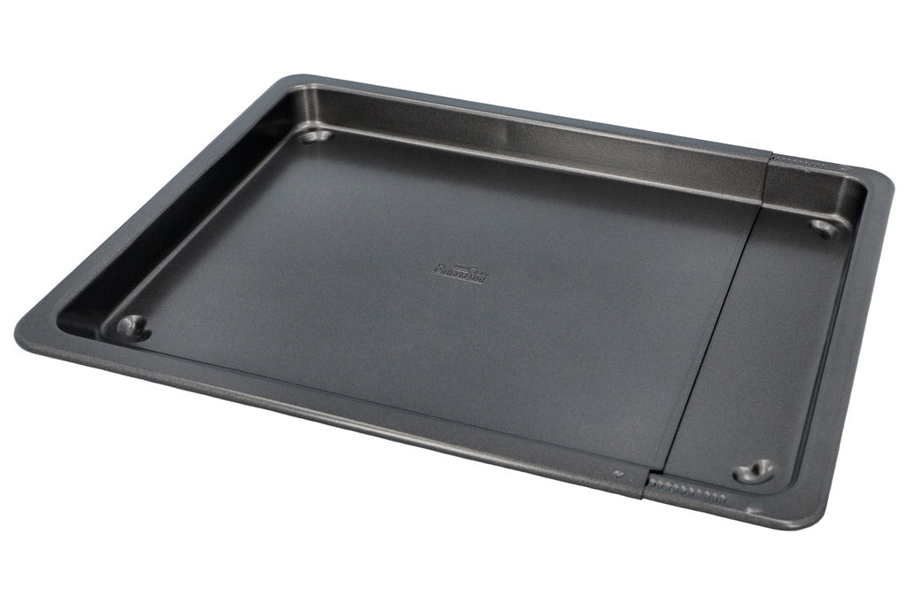 Plaque de Cuisson ajustable en acier carbone, Easy baking, 36-52x33xH3 cm Birkmann - Mathon - 1