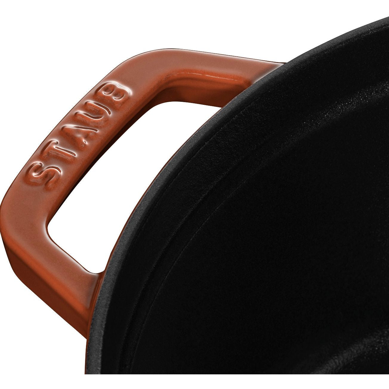 Cocotte 22 cm, Fonte, Rond(e), Cannelle Staub - Mathon - 2