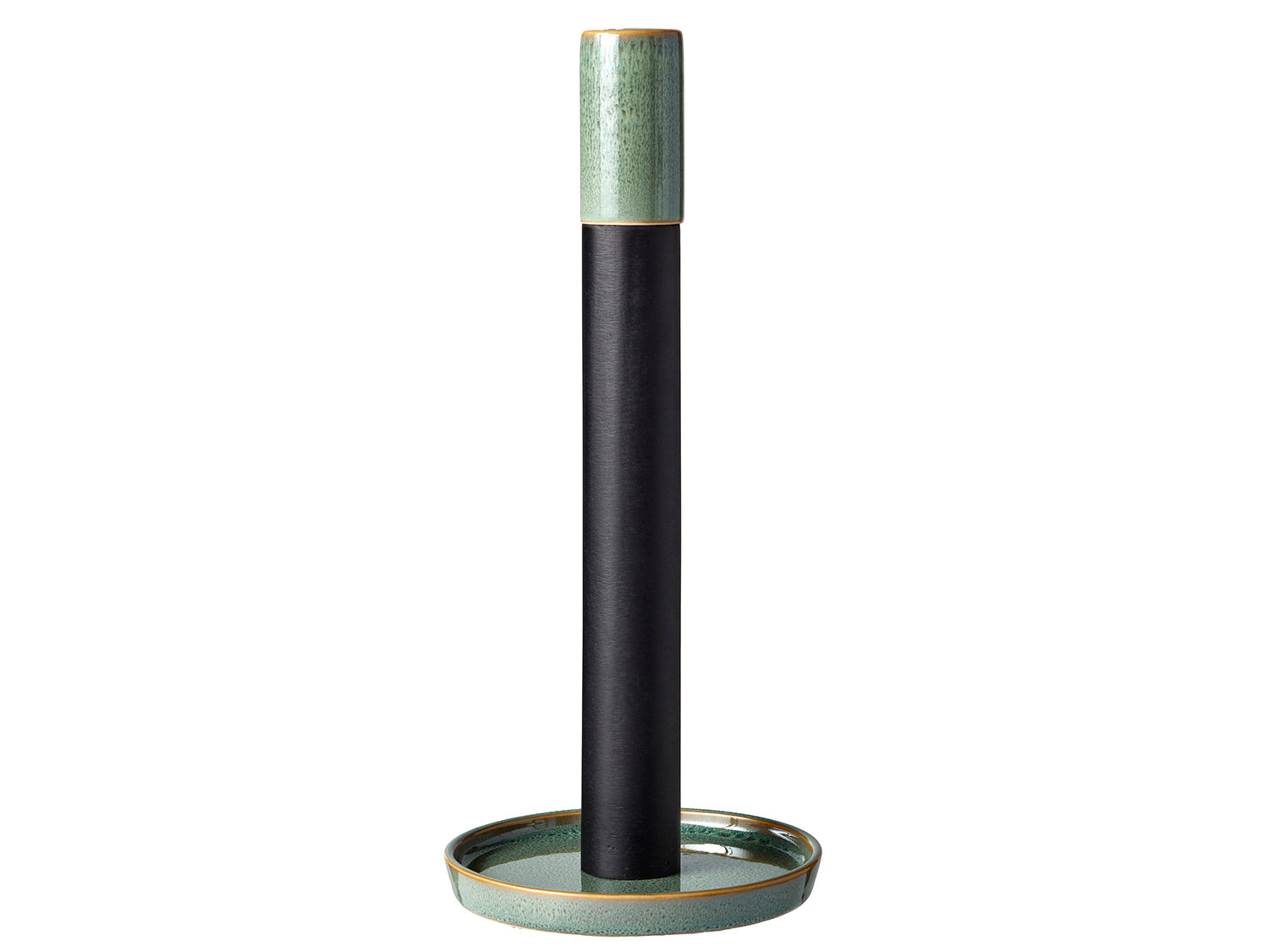 Porte-rouleau essuie-tout GASTRO en grès émaillé Vert Bitz - Mathon - 1