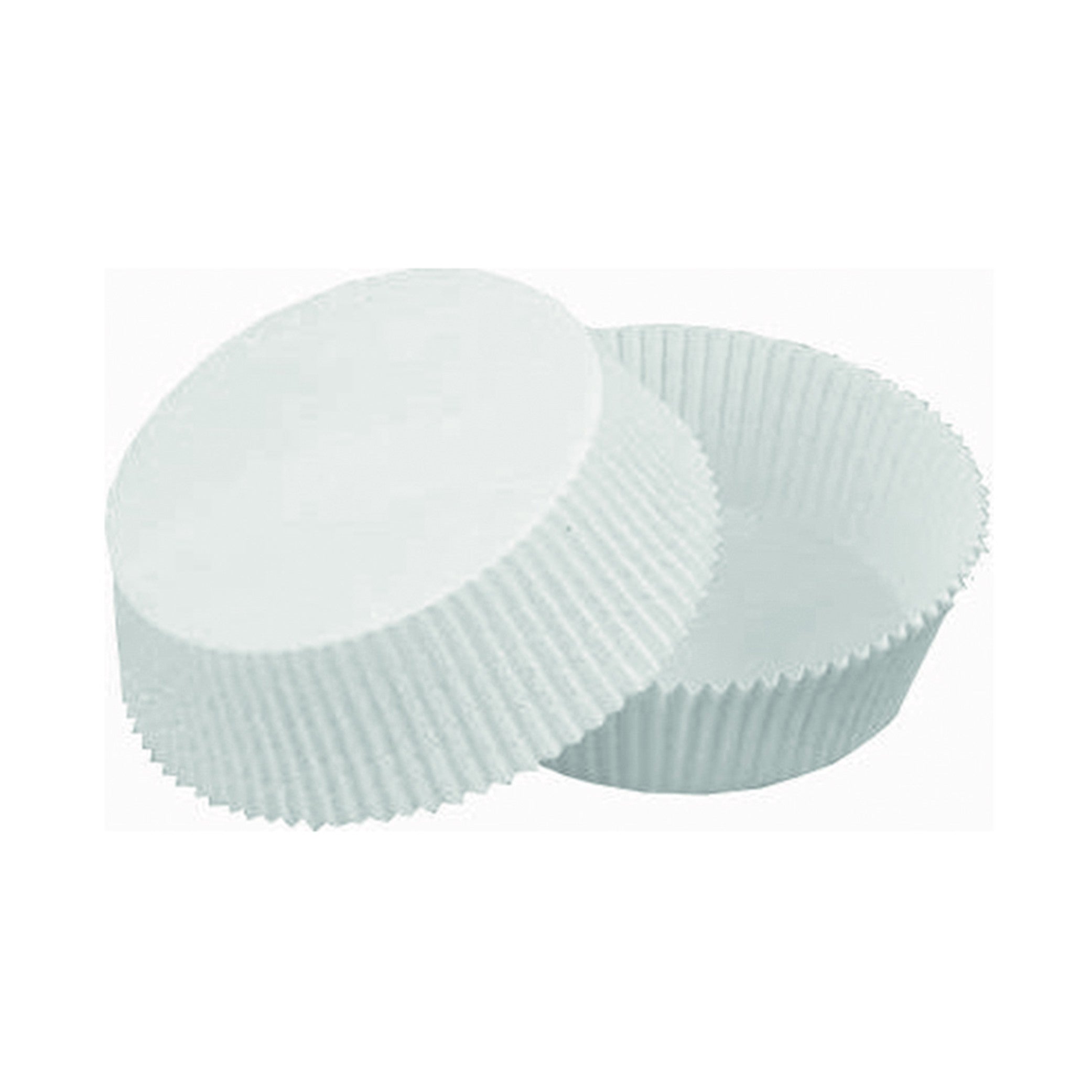 1000Pcs - Caissette papier de cuisson ronde blanche ingraissable   H25mm FirstPack - Mathon