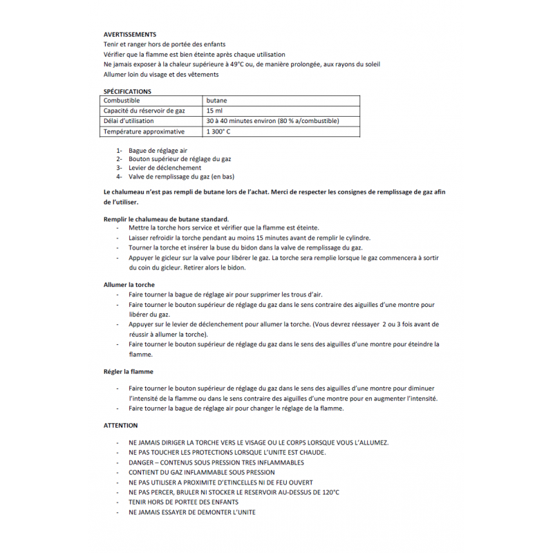 Brûleur/Chalumeau KitchenPro Kitchenpro - Mathon - 5