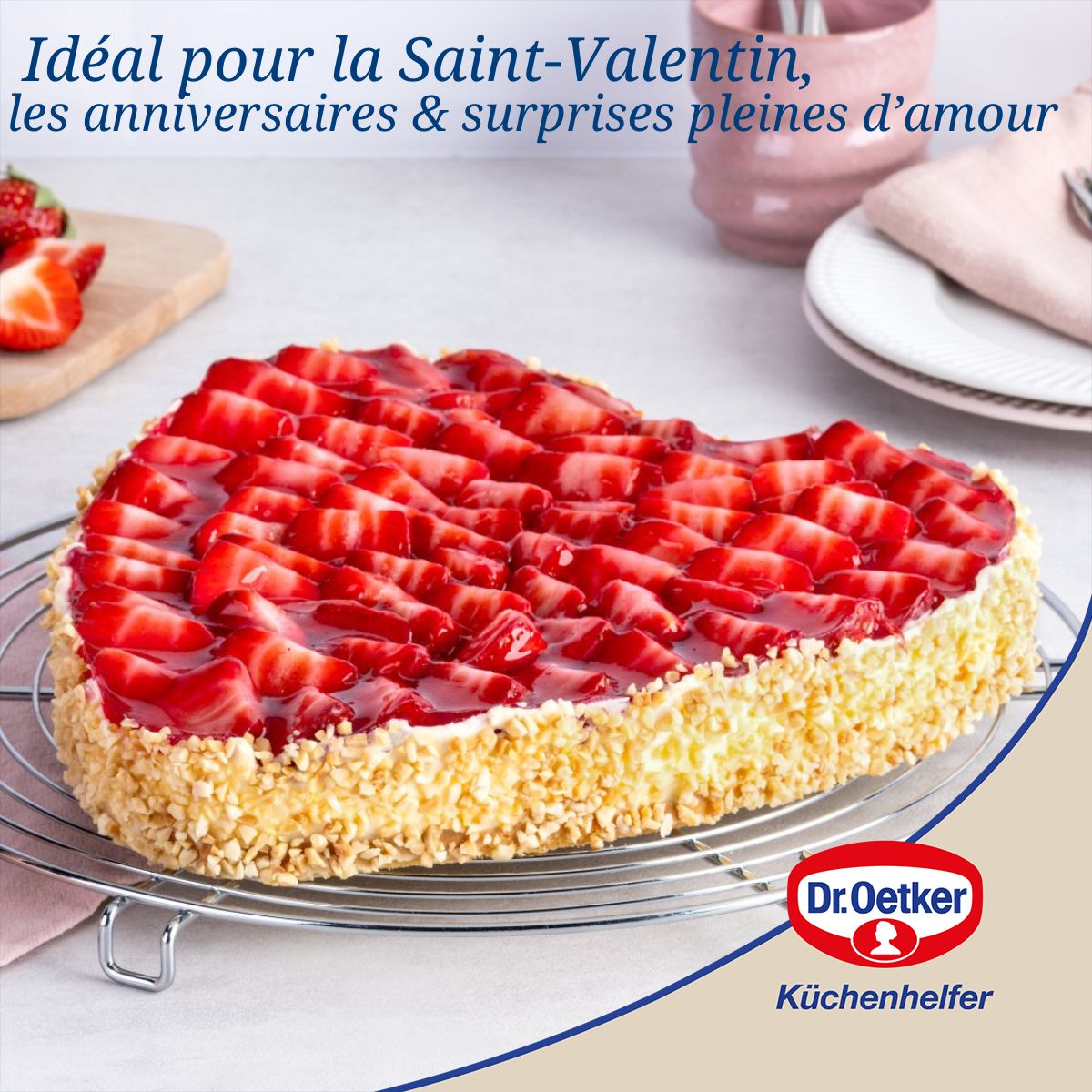 Ensemble de 2 Moules à charnière en forme de cœur 25 cm Dr. Oetker Dr. Oetker - Mathon - 5
