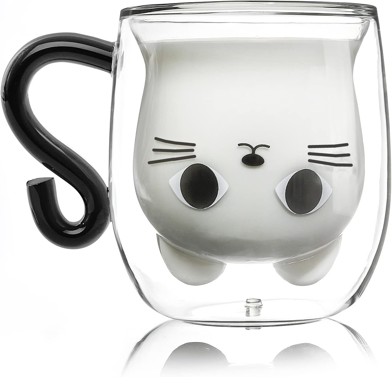 Tasse Chat Verre Double Paroi 250 ml – Cadeau Mignon Vendos85 - Mathon