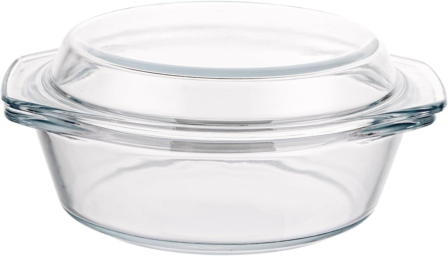 Plat à gratin en verre avec couvercle de 650 ml 17,5 cm Vendos85 - Mathon