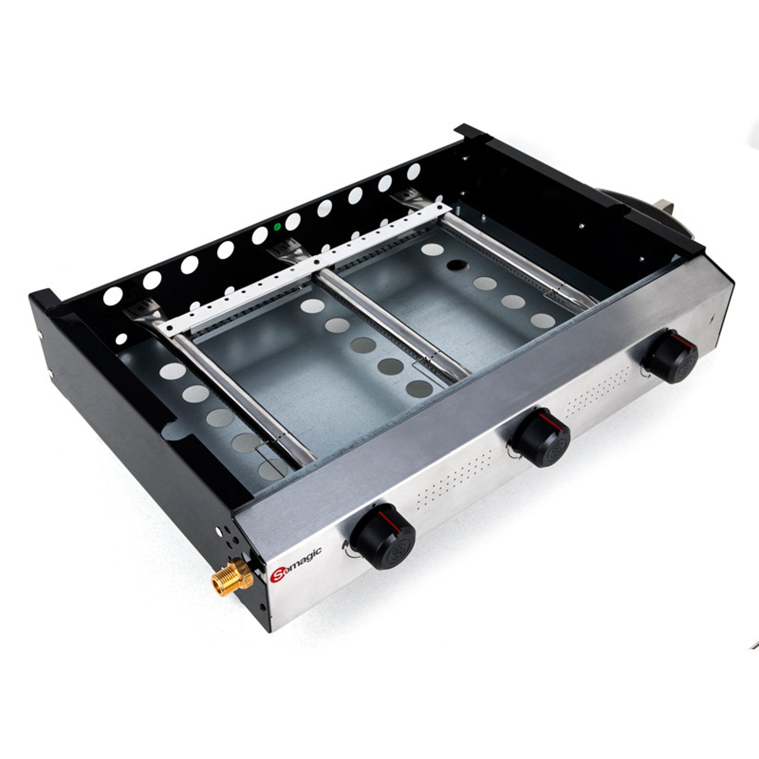 Plancha à gaz à poser 3 brûleurs ANETO Somagic - Mathon - 4