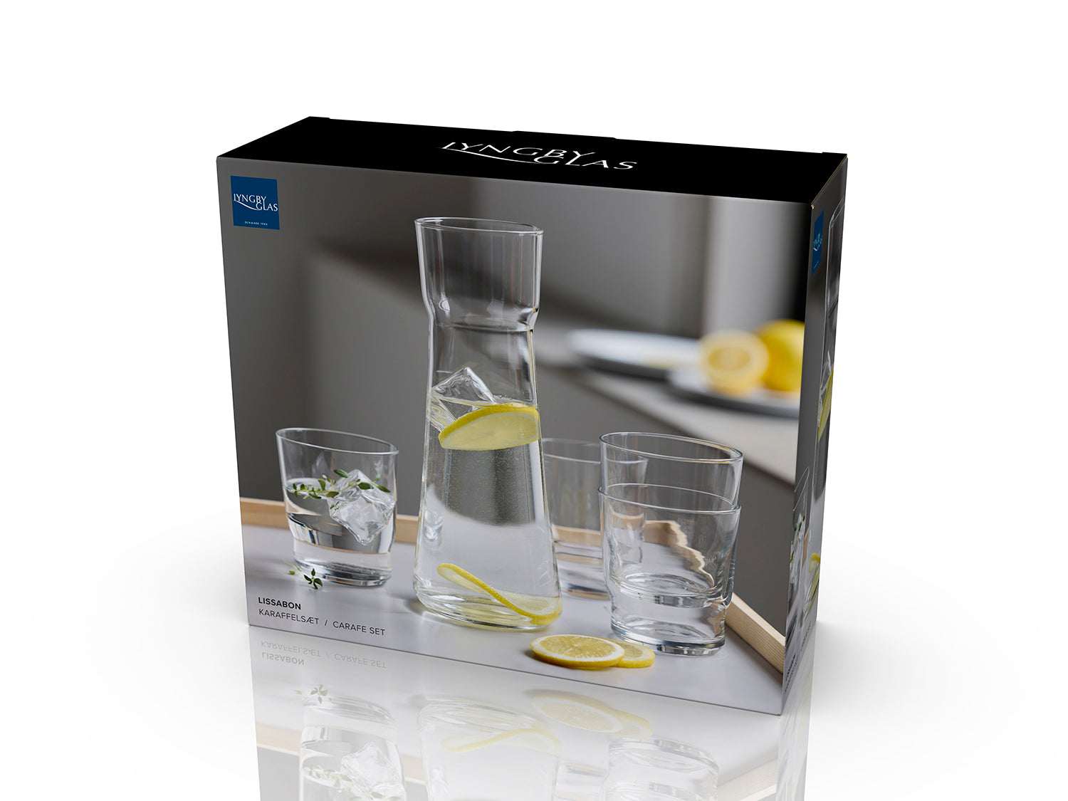 Ensemble décanteur Lissabon en Transparent Lyngby Glas - Mathon - 6