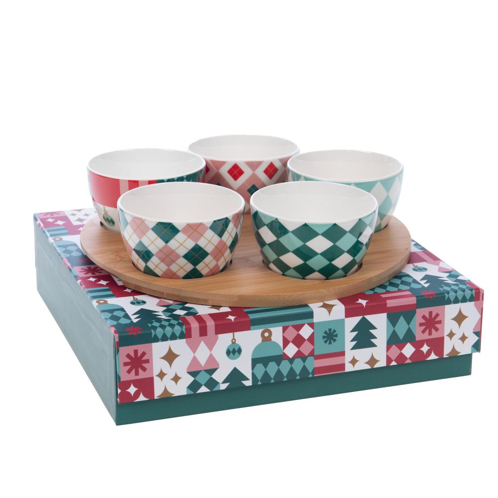 Coffret apéritif 5 bols Santa Amadeus - Mathon - 1