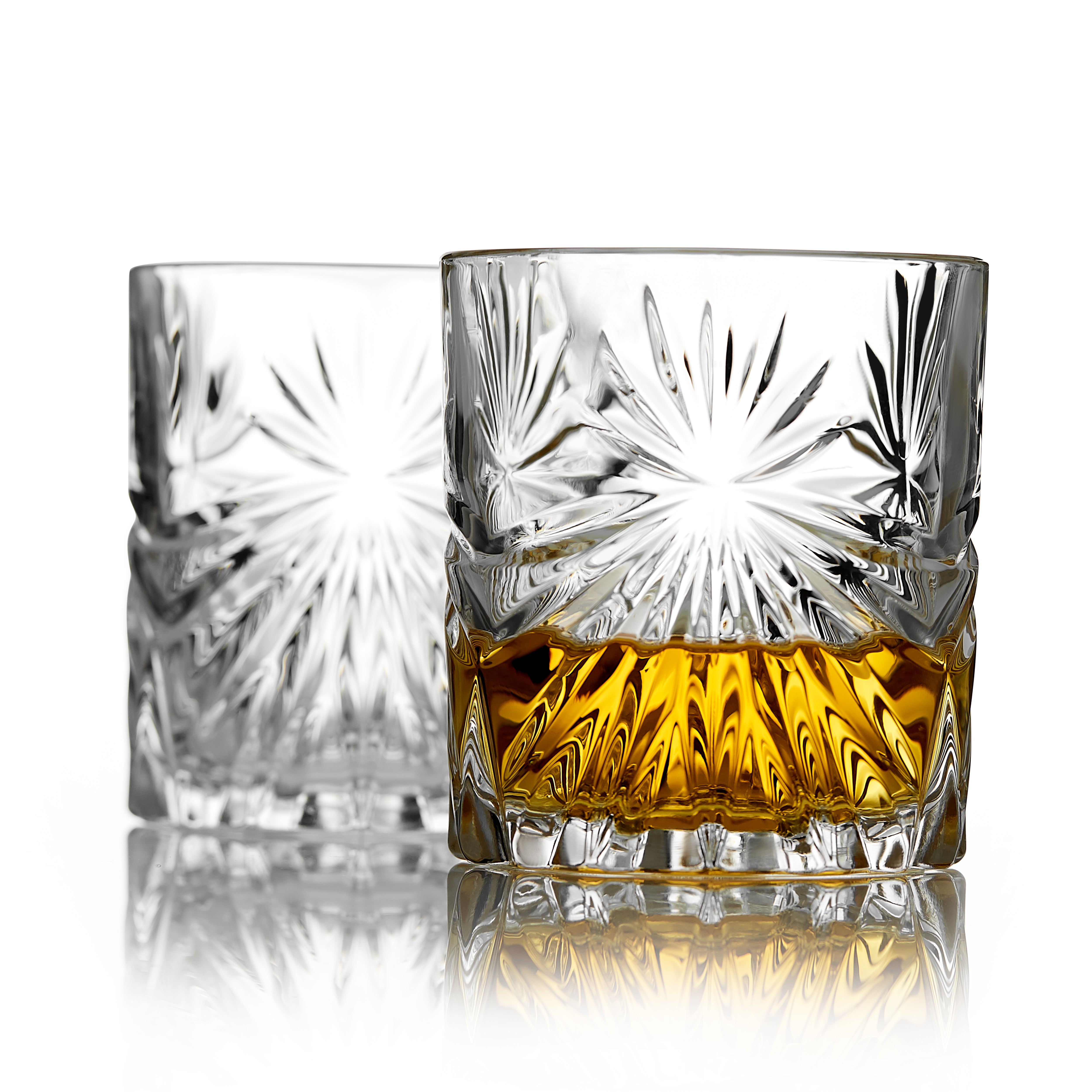 Coffret Pierres à Whisky et Verre Cristal Soleil - 6 Pierres Artisanales Rondes en Granit - Mathon - 3