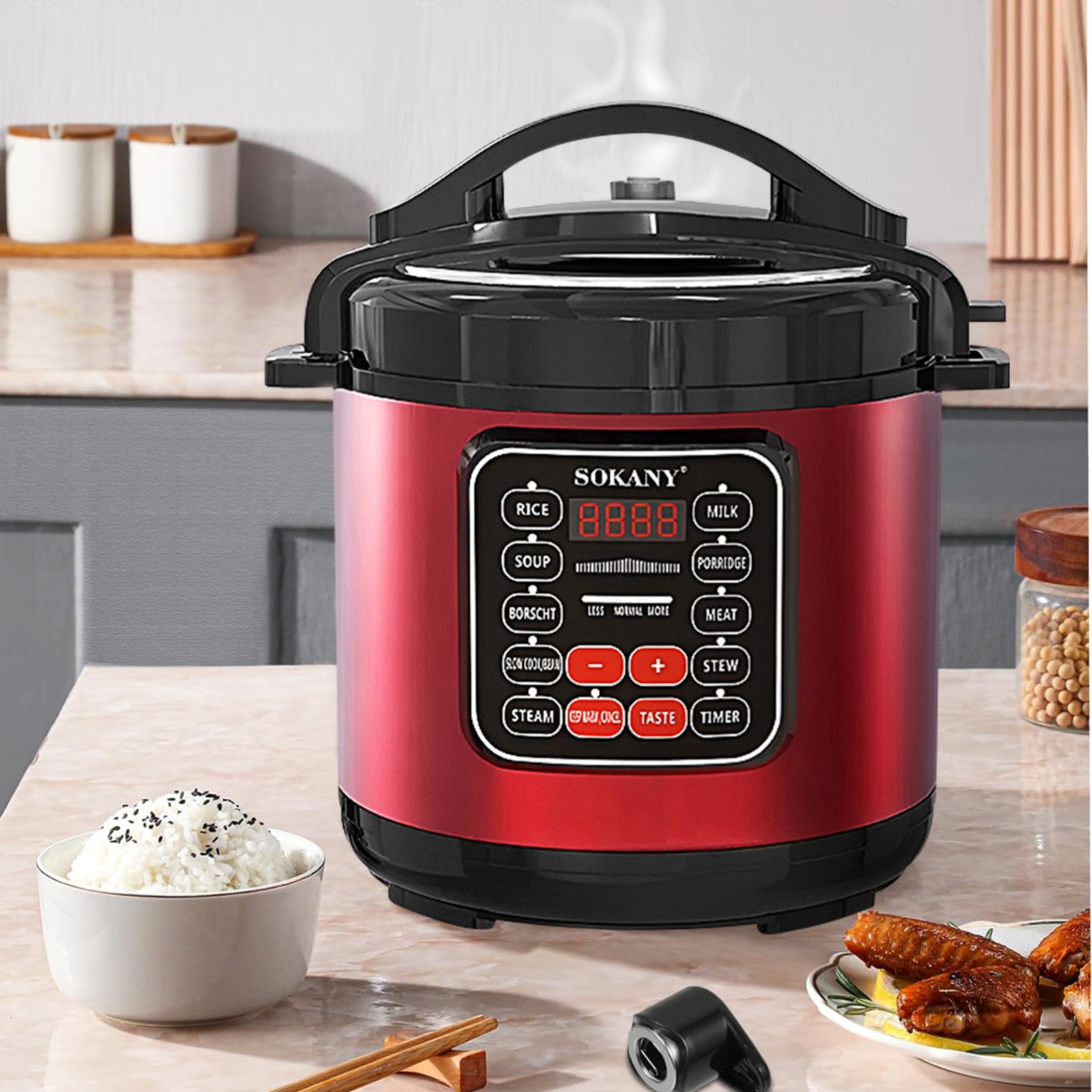 Autocuiseur 5L Multifonction Sokany - Mathon - 2