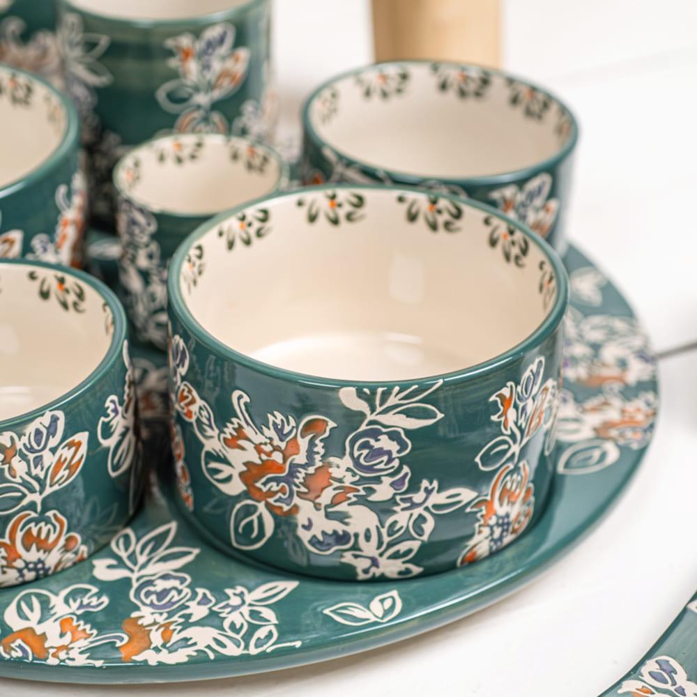 Service apéritif 6 pièces Faustine Table passion - Mathon - 3