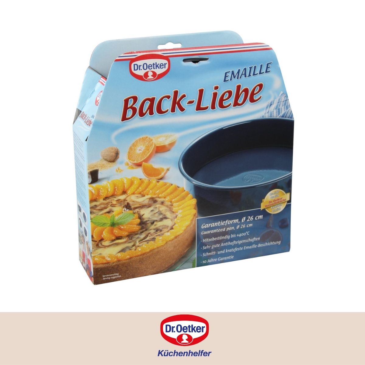 Ensemble de 2 Moules à manqué fond amovible 26,5 cm Dr Oetker Back Liebe Dr. Oetker - Mathon - 5