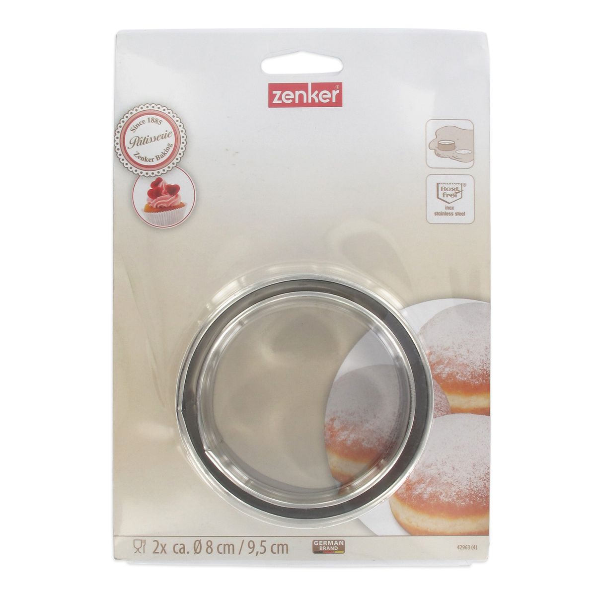 Lot de 2 emporte-pièces ronds pour beignet Zenker Emporte-pièces Zenker - Mathon - 5