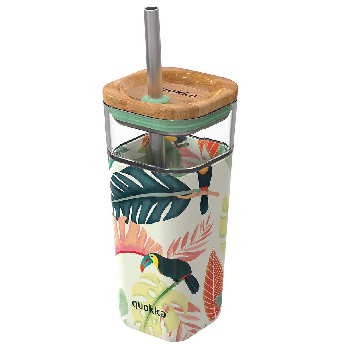 Travel mug Liquid Cube toucans 54 cl Quokka - Mathon - 1