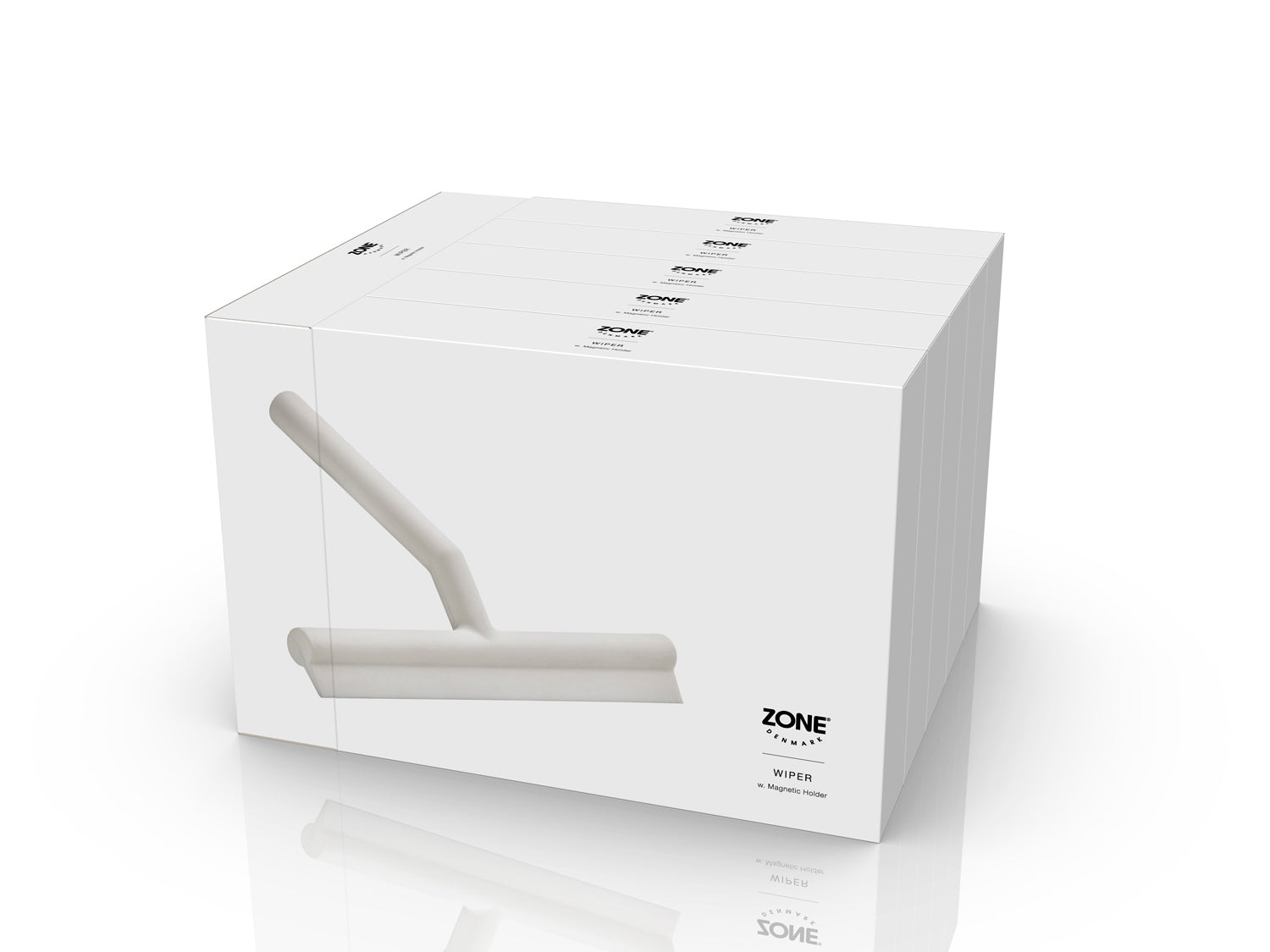 Raclette-vitre  en silicone et abs Blanc Zone Denmark - Mathon - 5