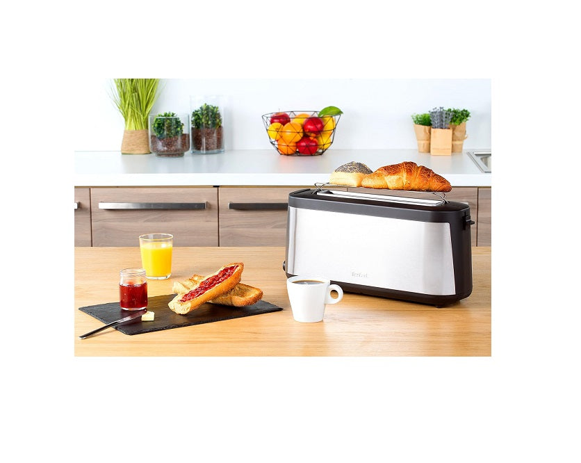 grille pain avec 1 fente 1000W gris noir Tefal - Mathon