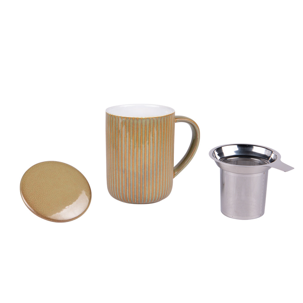 Tisanière Tiao vert-orange 47 cl Table passion - Mathon - 2