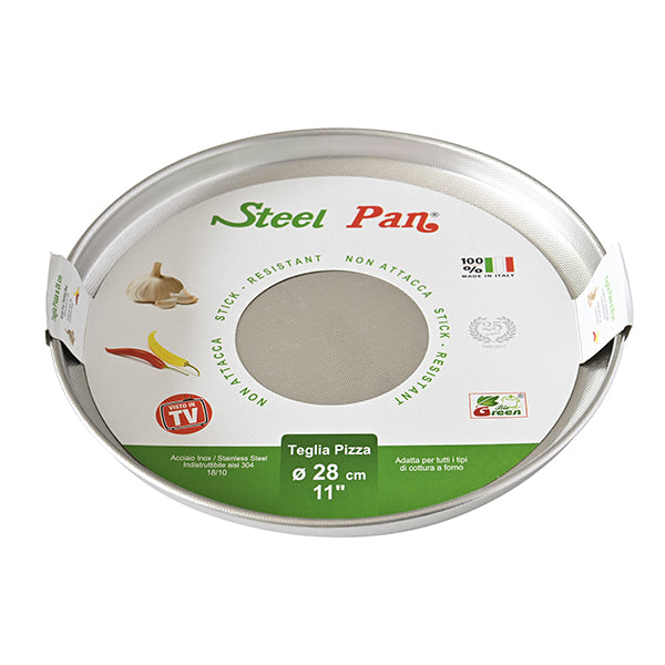 Moule à tarte inox bord droit 28 cm Steel Pan - Mathon - 3