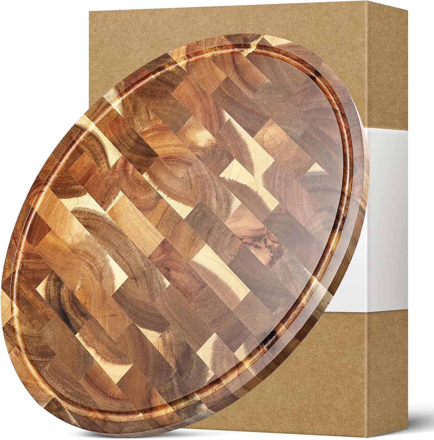 Planche à découper en bois d’acacia avec rainure Vendos85 - Mathon