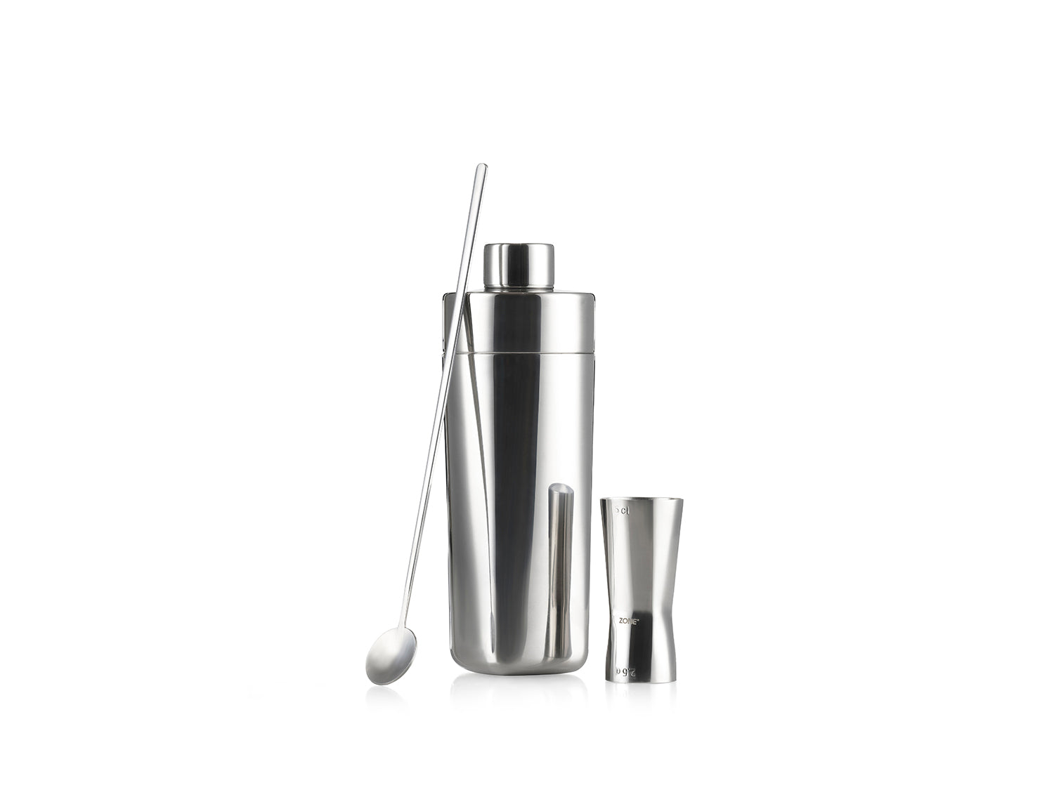 Set cocktail ROCKS 3 pièces en acier Acier poli Zone Denmark - Mathon - 1