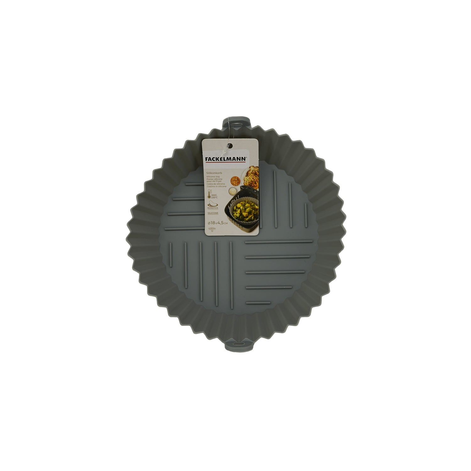 Moule en silicone air fryer rond 18 cm Fackelmann - Mathon - 2