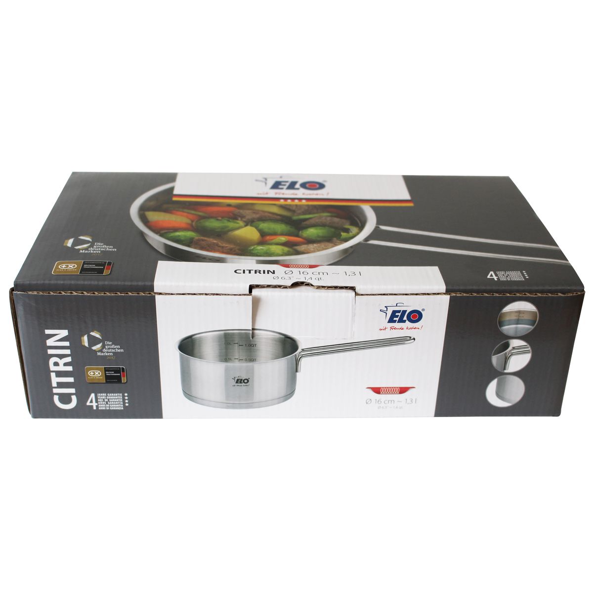 Casserole en inox 16 cm capacité 1,3 litres  Citrin Elo - Mathon - 6
