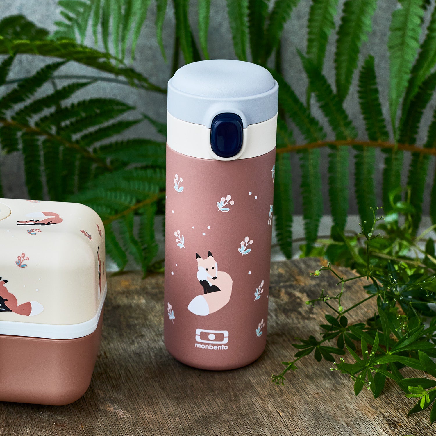 Gourde isotherme à bec verseur Pop 360ml Cannelle Renard Monbento - Mathon - 5