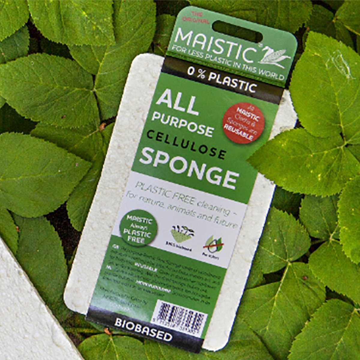 Eponge multifonctions en cellulose de bois Maistic - Mathon - 1