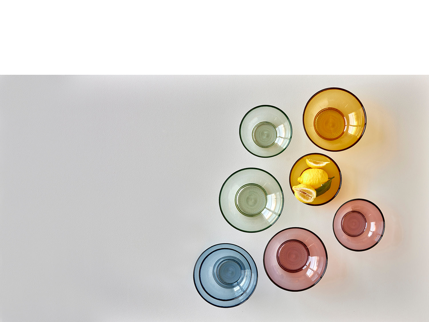 Bol KUSINTHA 20cm verre coloré Bleu Bitz - Mathon - 4